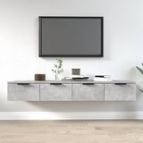 Maison Chic Stenska omarica - Zidna omarica 2 kosa betonsko siva 68x30x20 cm konstr. les iu744, (22063585) | Shoptok.si