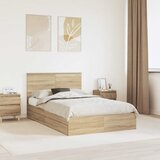  Krevet s od storage Sonoma hrast 135 x 190 cm Konstruirano drvo | shoptok.hr