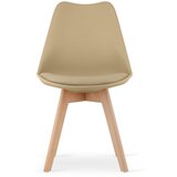  Stolica MARK - Tamno bež / Prirodne noge x 1 | shoptok.hr