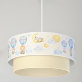  Brilagi - LED dečiji luster na sajli BOBO 1xE27/10W/230V, prečnik 40 cm, bela/bež/sa životinjskim dezenom | Eponuda.com