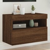  Zidni TV ormarić s LED svjetlima boja hrasta 60x30x40 cm | shoptok.hr