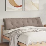  Jastuk za leđa Sivo-smeđa 180 x 50 cm Mikrofiber tkanina | shoptok.hr
