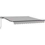  Skrovita tenda Svijetlo siva 300 x 250 cm Poliester i čelik | shoptok.hr