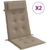 vidaXL Blazine za stole 2 kosa taupe oxford tkanina, (20656797) | Shoptok.si