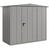 EcoStar Spremište Elegant-S Tip 1 (Vanjska širina uklj. krovni prevjes: 258,8 cm, Vanjska dubina uklj. krovni prevjes: 121,3 cm, Siva, Jedna vrata) | shoptok.hr