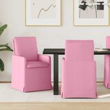vidaXL Trpezarijske stolice 2 pcs Ružičasta 57 x 67 x 98 cm tkanina | shoptok.hr