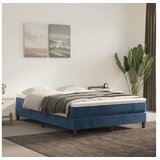  Vzmetnica z žepkasto vzmetjo temno modra 140x190x20 cm žamet | Shoptok.si