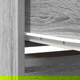 vidaXL Visoka omara siva sonoma 29,5x34x119,5 cm inženirski les | Shoptok.si