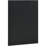 Sobna pregrada s 3 panela crna 120 x 180 cm čelična | Shoptok.si