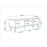 Hanah home TV komoda Vina, 170x53x45 cm, Orah | Eponuda.ba