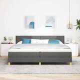  LED Box Spring Krevet Tamno siva 200 x 200 cm tkanina | shoptok.hr