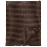 Pineapple Elephant Temno rjava bombažna odeja 150x200 cm Jaipur Chunky Waffle – Cene