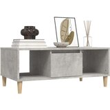  Klubska mizica betonsko siva 90x50x36,5 cm inženirski les, (20714163) | Shoptok.si