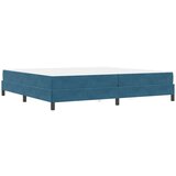  Boxspring krevet s madracem Tamno plava 200 x 200 cm Baršun | shoptok.hr