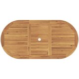  Vrtni set za objed 7 kom. Smeđa Čvrsto teak drvo | shoptok.hr
