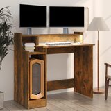  Radni stol s LED svjetlima boja hrasta 97 x 45 x 90 cm drveni | shoptok.hr