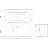 Giusta ono samostojeća kada leva 170x70 41205WH0 | Eponuda.com