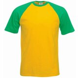 Fruit Of The Loom Yellow Baseball T-shirt Cene