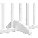 vidaXL Ograda za pse z vrati zložljiva 6 panelov bela 480 cm les | Shoptok.si