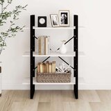 vidaXL ormarić za knjige s 3 razine bijeli 80x30x105 cm od borovine | shoptok.hr