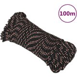 vidaXL brodski konop crni 3 mm 100 m od polipropilena Cijene