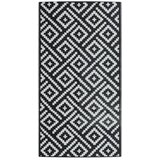 Maison Chic Zunanja Preproga, Rug bela in črna 80x150 cm PP, (22122477) | Shoptok.si