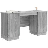  Miza s polico Siva Sonoma 142,5 x 50 x 75 cm Inženirski les, (5000283178) | Shoptok.si