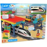 Lean_Toys Kocke za sestavljanje vlak s postajo CADA 108 kosov lea | Shoptok.si