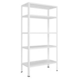  Metalna polica crosser 180 x 90 x 30 cm 5 x 70 kg - bela Cene