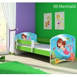  Otroška postelja ACMA z motivom, zelena stranica 180x80 cm 09 Sirena | Shoptok.si