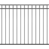 vidaXL Panel za ogradu čelični 1,7 x 1,5 m crni cijene