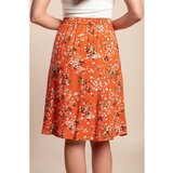Fenzy Plus Size Krilo S Cvetličnim Potiskom, Oranžno | Shoptok.si