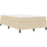  Krevet s opruga kutije Krema 120 x 200 cm tkanina | shoptok.hr