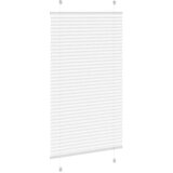 vidaXL Plisirana žaluzija Bela 75x100 cm Širina tkanine 74,4 cm | Shoptok.si