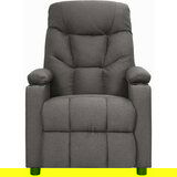  Naslanjač iz temno sivega blaga, (20701951) | Shoptok.si