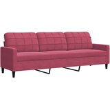  2-dijelni set sofa s jastucima crvena boja vina baršunasti | shoptok.hr