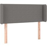  Vzglavje z ušesi temno sivo 83x16x78/88 cm blago, (20684226) | Shoptok.si