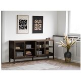House Nordic Tamno smeđa vitrina u dekoru hrasta 180x80x40 cm Zamora – | shoptok.hr