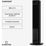 Klarstein Mistral pametni zračni hladilnik z vodnim hlajenjem | 365 m³/h | 4 l | 35 m² | 3 načini | 36 W | Shoptok.si