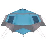  Kabinski šotor s streho Modra in siva 405 x 405 x 273 cm, (5000091135) | Shoptok.si