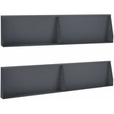  Zid za zadržavanje 4 kom. 100 x 12 x 30 cm Čelik Antracit | shoptok.hr
