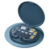 Dardanar Komplet mini podatkovnih kablov Škatla za shranjevanje 60 W Hitro polnjenje Večnamenski podatkovni kabel Držalo za mobilni telefon Škatla za shranjeva, (21131608) | Shoptok.si