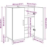  Kreveta Staro drvo 70 x 34 x 90 cm Konstruirano drvo | shoptok.hr