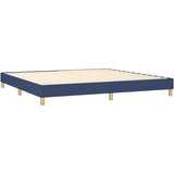  Box spring postelja z vzmetnico LED modra 200x200 cm blago, (20899017) | Shoptok.si