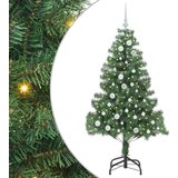 vidaXL Božično drevo med 150 LED z stojalom Zelena 150 cm PVC | Shoptok.si