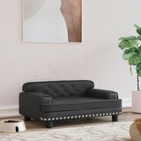vidaXL Pasja postelja črna 70x45x30 cm umetno usnje Cene