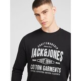 Jack & Jones Majica 'JJJEANS' črna / off-bela | Shoptok.si