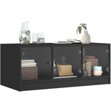  Stolić za kavu sa staklenim vratima crni 102 x 50 x 42 cm | shoptok.hr