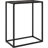  Konzolni stol crni 60 x 35 x 75 cm od kaljenog stakla | Eponuda.ba