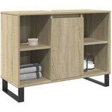 vidaXL Kopalniška omarica sonoma hrast 80x33x60 cm inženirski les Cene